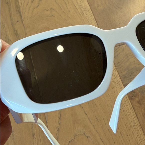 Prada white Rectangular Sunglasses - Picture 7 of 8